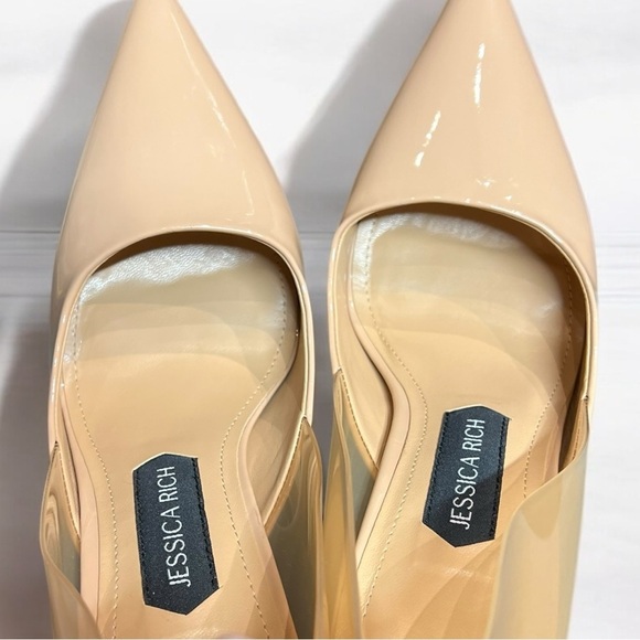 🌻NEW Jessica Rich Angelica Nude Color Sole Pointed Toe Pump Size 40 US Size 10 - Picture 6 of 10